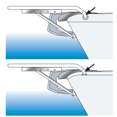 Mouillage - NA - Adaptateur d'angle 30° Ø32 mm + P1084 - P1085