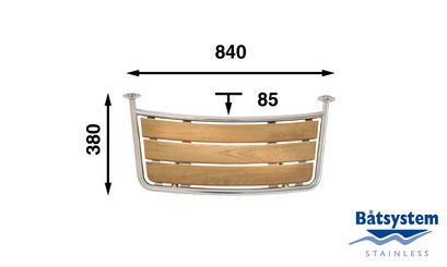 Mouillage - NA - Plateforme de bain teck pour voilier 840x380 mm - PT8035
