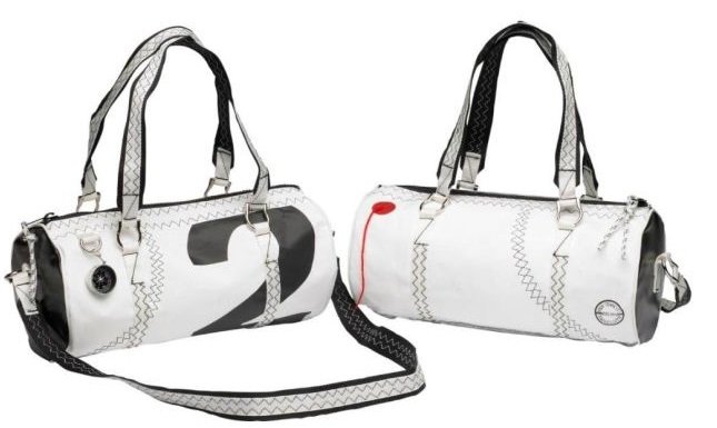 Équipage - NA - Sea lady sac à main polochon en toile à voile noir 36x17x17 cm 5 litres