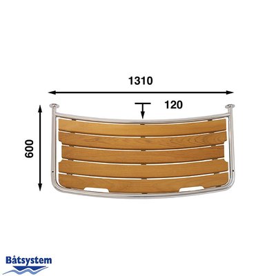 Mouillage - NA - Plateforme de bain teck pour voilier 1310x600 mm - PT1256030