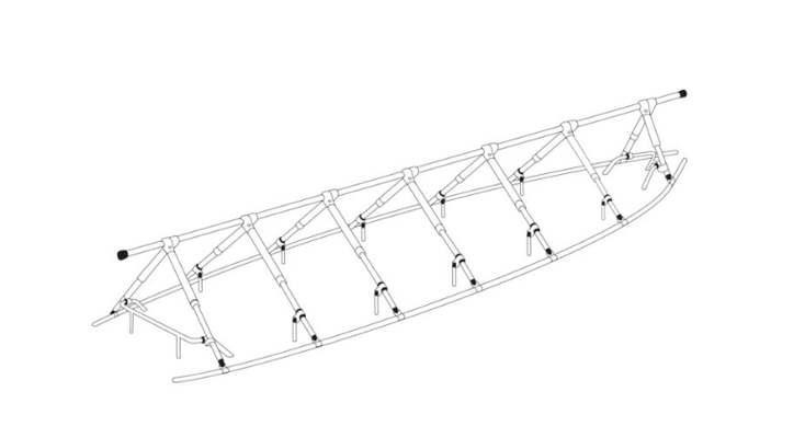Mouillage - NA - Cadre de couverture 11x4.2 m - 7 paires de jambes - 10438