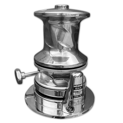 Mouillage - NA - Guindeau vertical SX4 hydraulique 8cc inox base ronde - CW chaine de 12 ISO/13 DIN avec poupée
