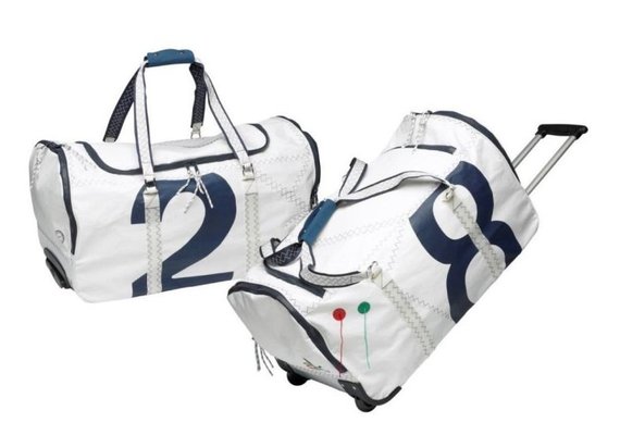 Équipage - NA - Sea boy sac de week-end sur roulettes en toile à voile marine 69x37x40 cm 75 litres