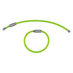 Sécurité - NA - Pack de 6 loops de 6 pouces (2 argents, 2 noirs, 2 verts)
