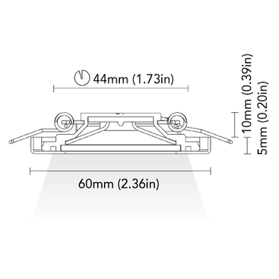 Électricité - NA - Orlando 60C 1,5W finition blanc
