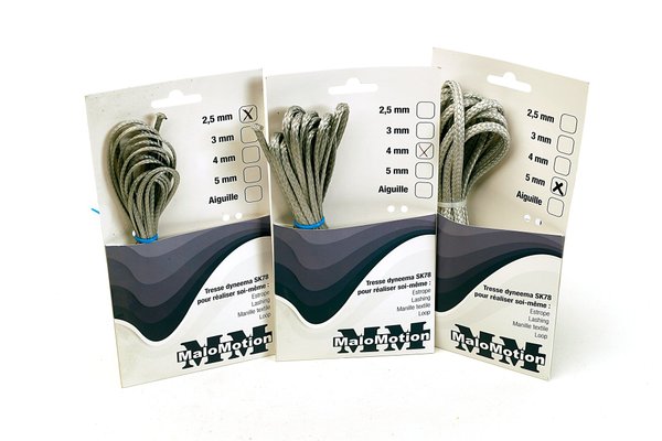 Accastillage et gréement - NA - Plaquette Dyneema® SK78 couleur gris Ø 2,5m - 5m