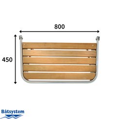 Mouillage - NA - Plateforme de bain tube 25 mm 800x450 mm teck - PM4580