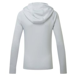 Équipage - NA - Tee shirt manches longues à capuche UV Tec - Medium Grey - XS