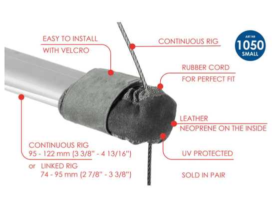 Vie à bord - NA - Protection de barre de flèche en cuir Taille S (x2) - WLD1050