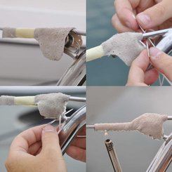 Vie à bord - NA - Protection cuir pour filière avec ridoir + fil - WLD1151