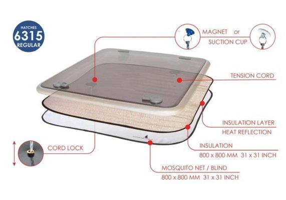 Vie à bord - NA - Isolant contre l'humidité et la chaleur pour panneau Medium - WLD6315