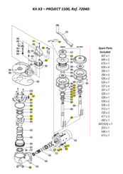 Mouillage - NA - Kit de maintenance pour guindeau X3, X3 alu, Project 1500
