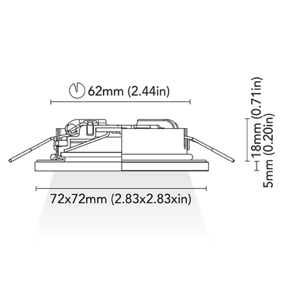 Électricité - NA - Alaska 72A 2W finition blanc