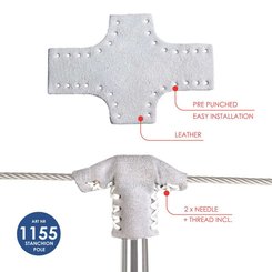 Vie à bord - NA - Protection en cuir pour chandelier - WLD1155