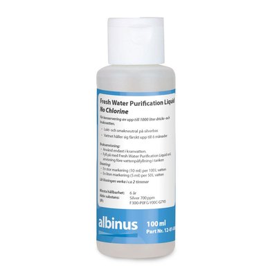 Eau à bord - NA - Liquide de purification d'eau douce - Sans chlore (100ml pour 1000l)