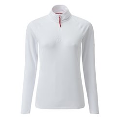 Équipage - NA - Tee shirt manches longues col zippé femme UV Tec - White - 16