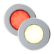 Corona SMD LED acier inoxydable rouge/vitré IP65 - 9797psrv