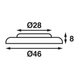 Gleam 46 LED SMD blanc IP66 - 9680-1v