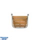 Plateforme de bain tube 25 mm 450x360 mm teck - PM3642