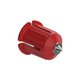 Insert de centrage en plastique rouge pointe métal pour les clips mâles - Gamme Standard et Low Profile