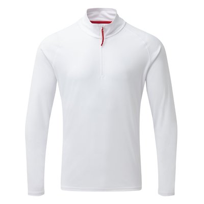Équipage - NA - Tee shirt manches longues col zippé homme UV Tec - White - L
