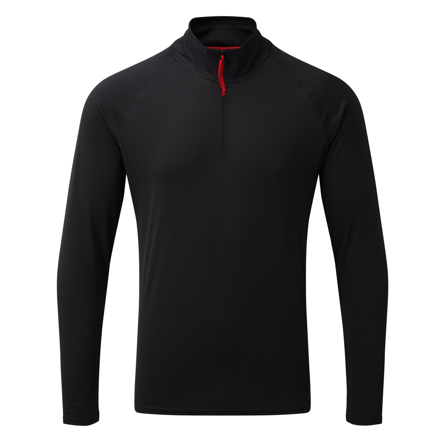 Tee shirt manches longues col zippé homme UV Tec - Black - XS