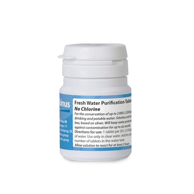 Eau à bord - NA - Tablettes de purification d'eau douce - Sans chlore (100 pour 2000l)