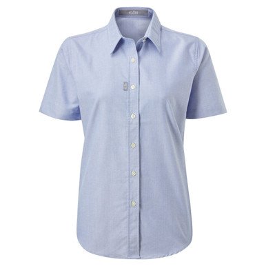Équipage - NA - Chemise manches courtes femme Oxford - Blue - 14
