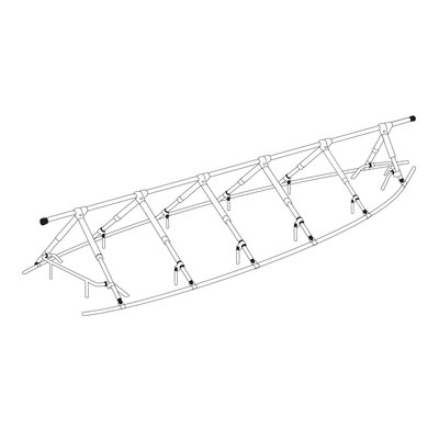 Mouillage - NA - Cadre de couverture 11x4.2 m - 6 paires de jambes - 10437