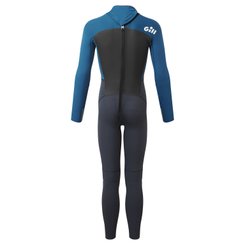Équipage - NA - Combinaison junior Pursuit 4/3mm zip dorsal - Atlantic Blue/Dark Blue - JXL