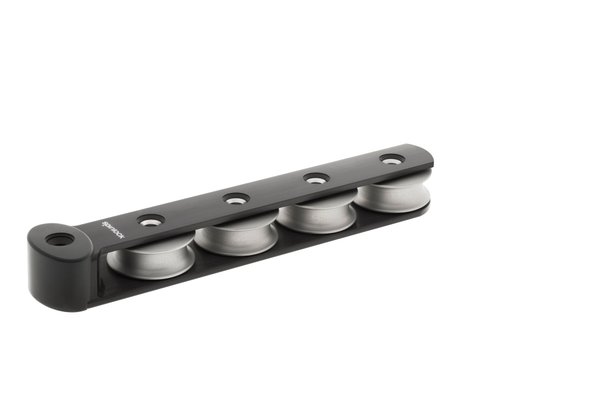 Accastillage et gréement - NA - Boite à réas asymétrique de 4 réas en aluminium Ø50mm