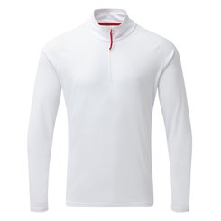 Équipage - NA - Tee shirt manches longues col zippé homme UV Tec - White - M