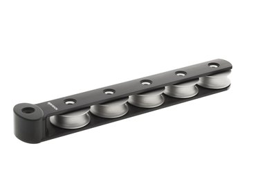Accastillage et gréement - NA - Boite à réas asymétrique de 5 réas en aluminium Ø50mm