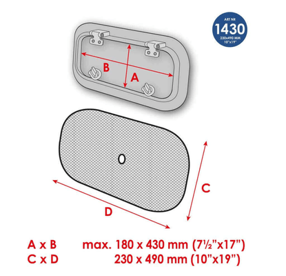 Vie à bord - NA - Moustiquaire pour hublots – petite (paquet de 2) - WLD1430