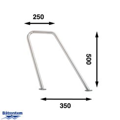 Mouillage - NA - Petite chaire pour montage sur pont L=350 H500 mm - PP350-1