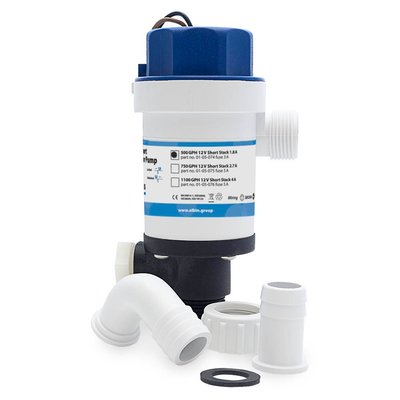 Pêche - NA - Pompe aérateur twinport 750 GPH 50l/min 12v sortie courte