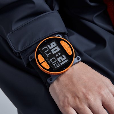 Équipage - NA - Montre Timer - Black/Orange