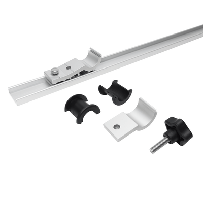 Électricité - NA - Profilés de maintien pour panneaux solaires de 650 mm avec raccords de tubes réglables de 25 mm - 10606