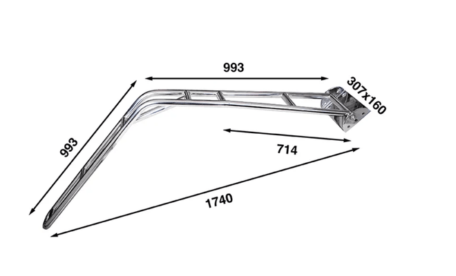 Mouillage - NA - Tuyau/paire Davert 42 mm avec jeu de blocs Poupe droite - DV42KIT