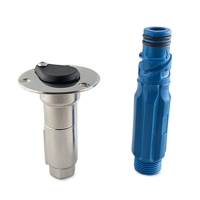 Eau à bord - NA - Connecteur de tuyau en inox à usage intensif pour pont de bateau