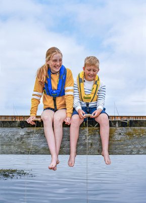 Sécurité - NA - Gilet enfant Deckvest Cento 100N - Pacific Blue (entre 25 & 50kg)