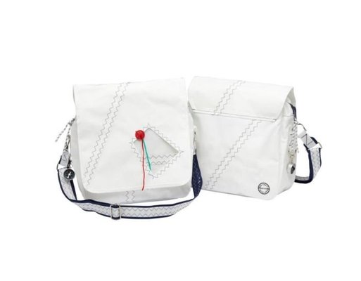 Équipage - NA - Sean dream sac documents à bandoulière en toile à voile marine 32x12x33cm 8 litres