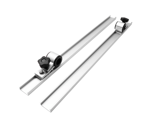 Électricité - NA - Profilés de maintien pour panneaux solaires de 650 mm avec raccords de tubes réglables de 32 mm - 10657