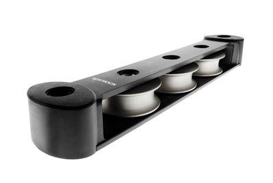 Accastillage et gréement - NA - Boite à réas symétrique de 3 réas en aluminium Ø50mm