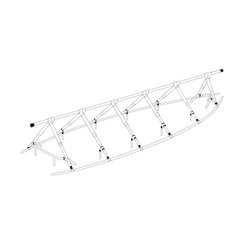Mouillage - NA - Cadre de couverture 10x3.7 m - 6 paires de jambes - 10427