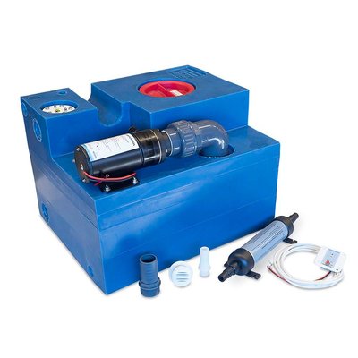Eau à bord - NA - Kit réservoir eaux noires avec pompe macératrice 47l 12v