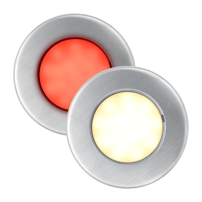 Électricité - NA - Corona SMD LED 8-30V acier inoxydable rouge/vitré IP65 - 9797rv