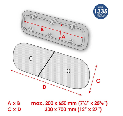 Vie à bord - NA - Stores avec ventilation pour hublots – grands - WLD1335