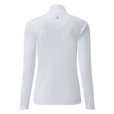 Équipage - NA - Tee shirt manches longues col zippé femme UV Tec - White - 10