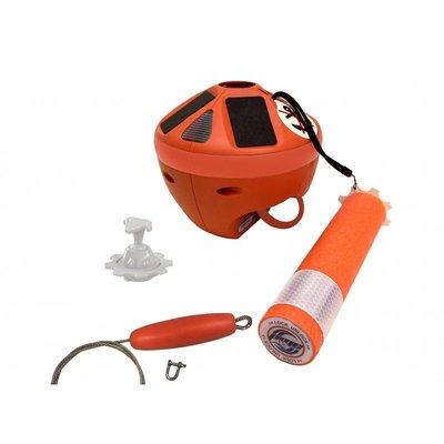 Mouillage - NA - GRIPPY BASIC : Bouée d'orin 15m de corde 500 kg + câble de protection inox et crochet pour balcon